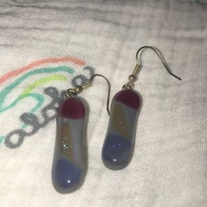 Glass earrings